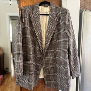 H&M Dark Plaid Women’s Blazer